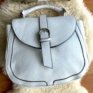 Zara - top handle leather bag, adjustable strap.